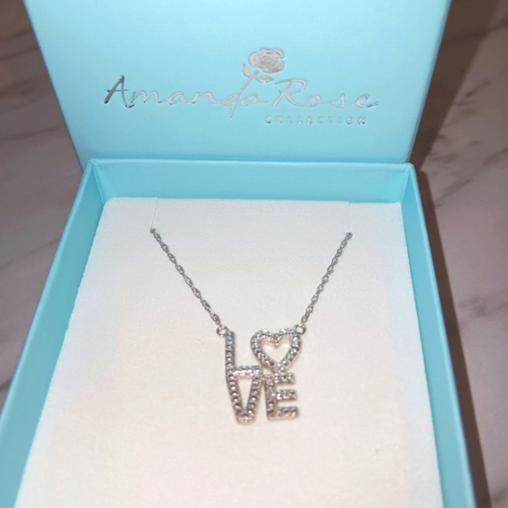 Diamond Accent LOVE Necklace